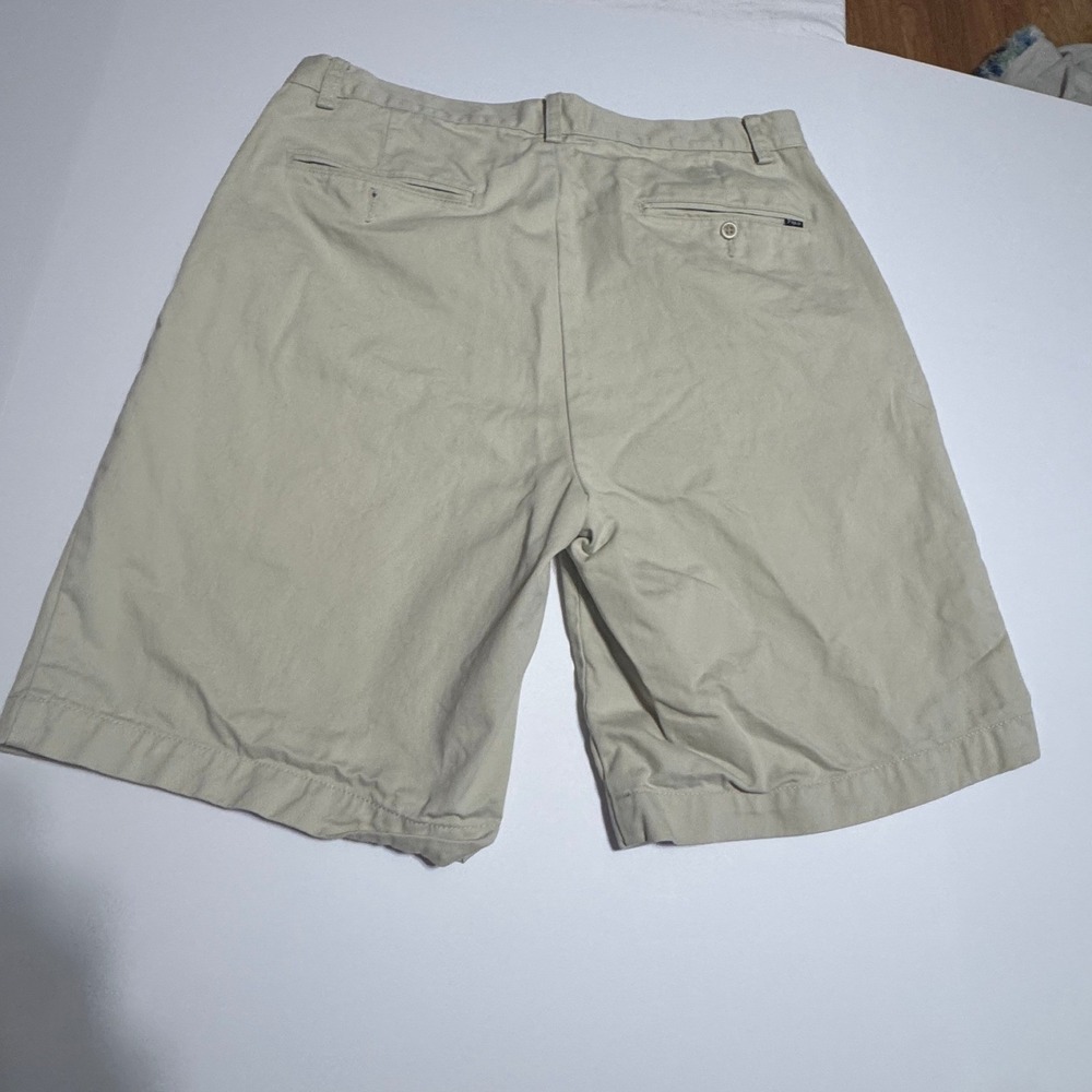 Polo Ralph Lauren Mens Chino Shorts Size 32 Khaki Tan Cotton Twill Flat Front